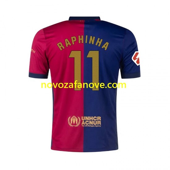 Nogometni Dres FC Barcelona RAPHINHA 11 Muški Domaći 2024-2025 Kratkih Rukava