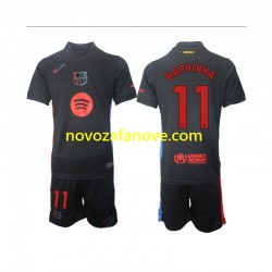 Nogometni Dres FC Barcelona Raphinha 11 Dječji Gostujući 2024-2025 Kratkih Rukava