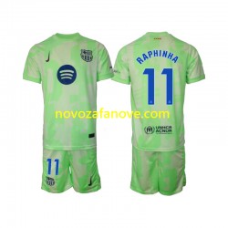 Nogometni Dres FC Barcelona Raphinha 11 Dječji Treći 2024-2025 Kratkih Rukava