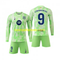 Nogometni Dres FC Barcelona Robert Lewandowski 9 Dječji Treći 2024-2025 Dugim Rukavima
