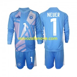 Nogometni Dres Njemačka Manuel Neuer 1 Golmanski Dječji Četvrti 2024-2025 Dugim Rukavima