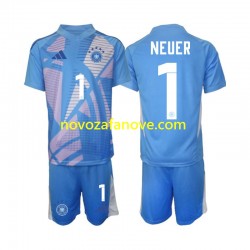 Nogometni Dres Njemačka Manuel Neuer 1 Golmanski Dječji Četvrti 2024-2025 Kratkih Rukava