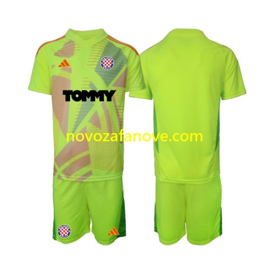 Nogometni Dres Hajduk Split Golmanski Dječji Domaći 2024-2025 Kratkih Rukava