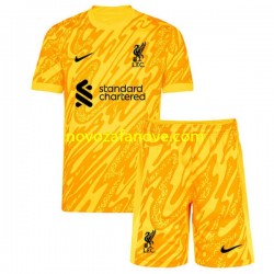 Nogometni Dres Liverpool Golmanski Dječji Četvrti 2024-2025 Kratkih Rukava