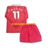 Nogometni Dres Liverpool M Salah 11 Dječji Domaći 2024-2025 Dugim Rukavima