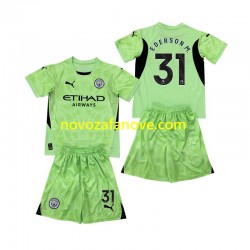 Nogometni Dres Manchester City Ederson Moraes 31 2 Golmanski Dječji Četvrti 2024-2025 Kratkih Rukava