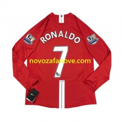 Nogometni Dres Manchester United Cristiano Ronaldo 7 2007 Retro Muški Domaći Dugim Rukavima