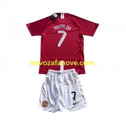 Nogometni Dres Manchester United Cristiano Ronaldo 7 Champion League 2007 Retro Dječji Domaći Kratkih Rukava