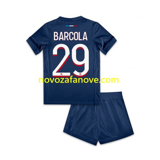 Nogometni Dres Paris Saint-Germain Bradley Barcola 29 Dječji Domaći 2024-2025 Kratkih Rukava