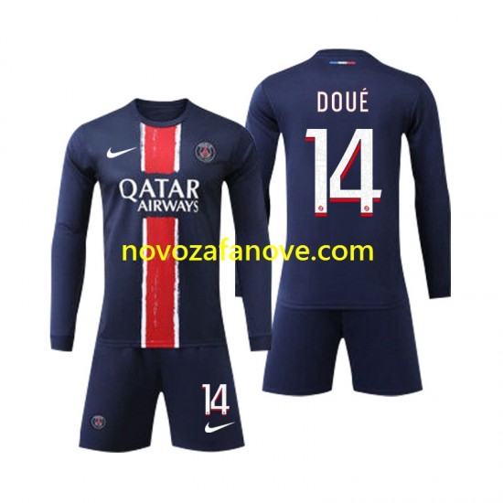 Nogometni Dres Paris Saint-Germain D Doue 14 Dječji Domaći 2024-2025 Dugim Rukavima