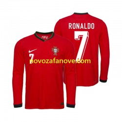 Nogometni Dres Portugal Ronaldo 7 Muški Domaći Euro 2024 Dugim Rukavima