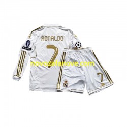 Nogometni Dres Real Madrid Cristiano Ronaldo 7 Dječji Domaći 2011 Dugim Rukavima