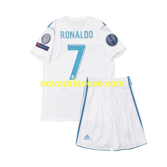Nogometni Dres Real Madrid Cristiano Ronaldo 7 2017 Retro Dječji Domaći Kratkih Rukava