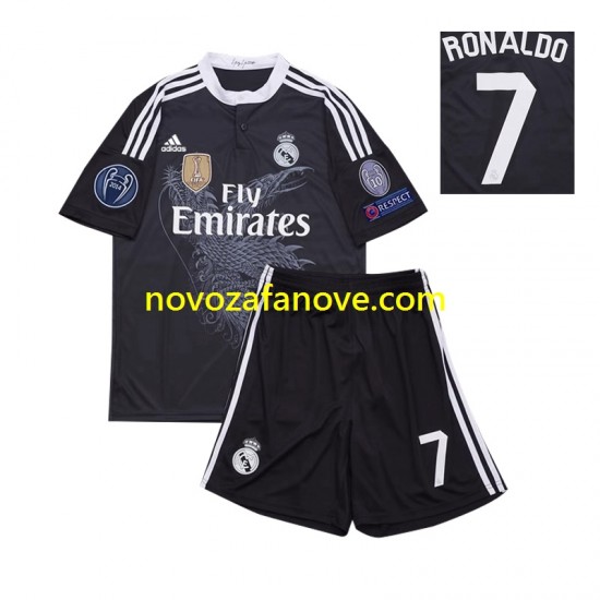 Nogometni Dres Real Madrid Cristiano Ronaldo 7 2014 Retro Dječji Treći Kratkih Rukava
