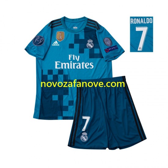 Nogometni Dres Real Madrid Cristiano Ronaldo 7 2017 Retro Dječji Treći Kratkih Rukava