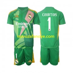 Nogometni Dres Real Madrid Thibaut Courtois 1 Golmanski Dječji Treći 2024-2025 Kratkih Rukava