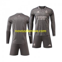 Nogometni Dres Real Madrid Dječji Treći 2024-2025 Dugim Rukavima