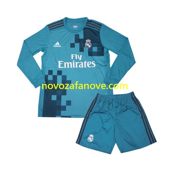 Nogometni Dres Real Madrid 2017 Retro Dječji Treći Dugim Rukavima