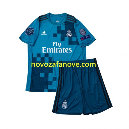 Nogometni Dres Real Madrid 2017 Retro Dječji Treći Kratkih Rukava