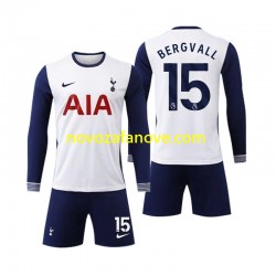 Nogometni Dres Tottenham Spurs Bergvall 15 Dječji Domaći 2024-2025 Dugim Rukavima