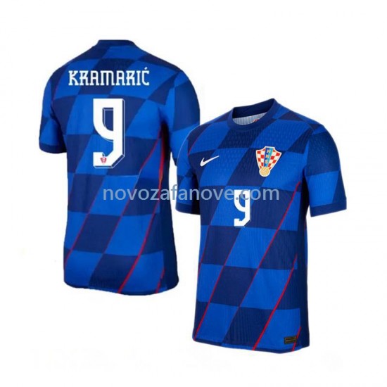 Nogometni Dres Hrvatska Andrej Kramaric 9 Muški Gostujući Euro 2024 Kratkih Rukava