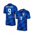 Nogometni Dres Hrvatska Andrej Kramaric 9 Muški Gostujući Euro 2024 Kratkih Rukava