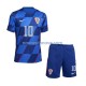 Nogometni Dres Hrvatska Modrić 10 Dječji Gostujući Euro 2024 Kratkih Rukava