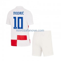 Nogometni Dres Hrvatska Modrić 10 Dječji Domaći Euro 2024 Kratkih Rukava