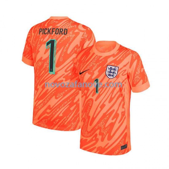 Nogometni Dres Engleska Pickford 1 Golmanski Muški Domaći Euro 2024 Kratkih Rukava