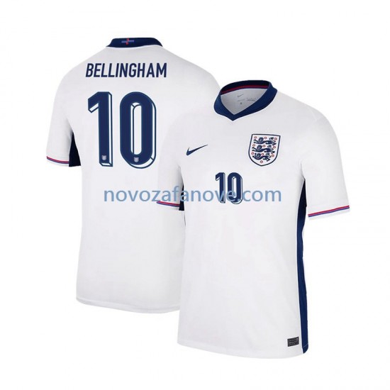 Nogometni Dres Engleska Jude Bellingham 10 Muški Domaći Euro 2024 Kratkih Rukava