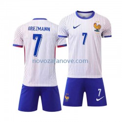 Nogometni Dres Francuska Antoine Griezmann 7 Dječji Gostujući Euro 2024 Kratkih Rukava
