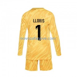 Nogometni Dres Francuska Hugo Lloris 1 Golmanski Dječji Domaći Euro 2024 Dugim Rukavima