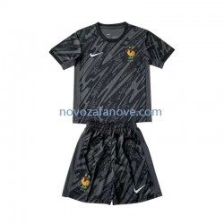 Nogometni Dres Francuska Golmanski Dječji Gostujući Euro 2024 Kratkih Rukava