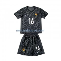Nogometni Dres Francuska Mike Maignan 16 Golmanski Dječji Gostujući Euro 2024 Kratkih Rukava