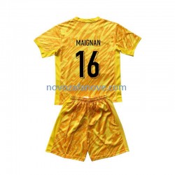 Nogometni Dres Francuska Mike Maignan 16 Golmanski Dječji Domaći Euro 2024 Kratkih Rukava