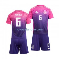 Nogometni Dres Njemačka Joshua Kimmich 6 Dječji Gostujući Euro 2024 Kratkih Rukava
