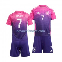 Nogometni Dres Njemačka Kai Havertz 7 Dječji Gostujući Euro 2024 Kratkih Rukava
