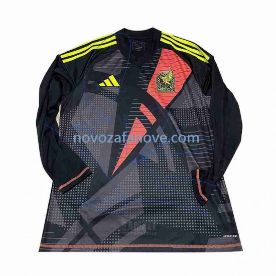Nogometni Dres Meksiko Golmanski Muški Domaći 2024 Dugim Rukavima