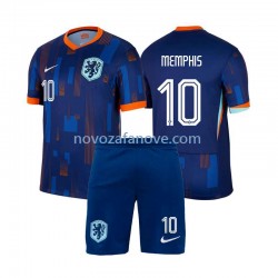 Nogometni Dres Nizozemska Memphis Depay 10 Dječji Gostujući Euro 2024 Kratkih Rukava