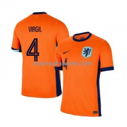Nogometni Dres Nizozemska Virgil van Dijk 4 Muški Domaći Euro 2024 Kratkih Rukava