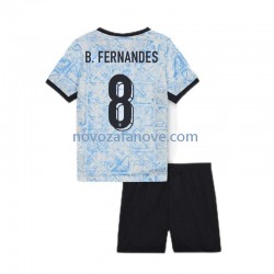 Nogometni Dres Portugal Bruno Fernandes 8 Dječji Gostujući Euro 2024 Kratkih Rukava