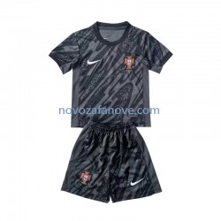 Nogometni Dres Portugal Golmanski Dječji Gostujući Euro 2024 Kratkih Rukava