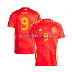 Nogometni Dres Španjolska Gavi 9 Muški Domaći Euro 2024 Kratkih Rukava