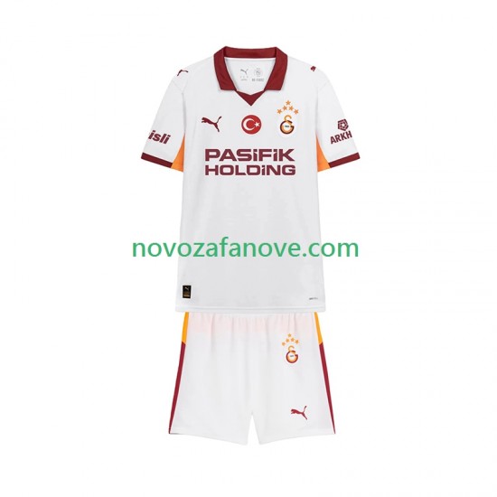 Nogometni Dres Galatasaray Dječji Gostujući 2025-2026 Kratkih Rukava
