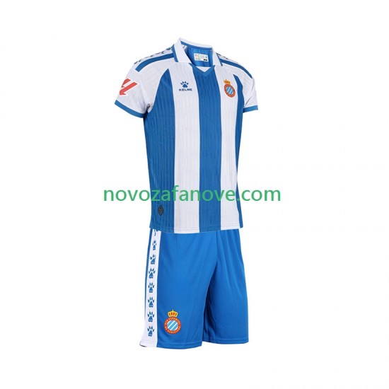 Nogometni Dres RCD Espanyol Dječji Domaći 2025-2026 Kratkih Rukava