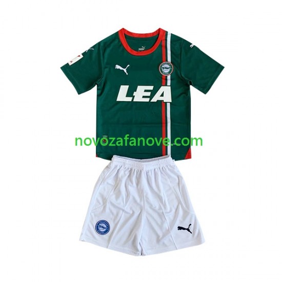 Nogometni Dres Deportivo Alaves Dječji Gostujući 2023-2024 Kratkih Rukava
