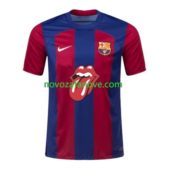 Nogometni Dres FC Barcelona Rolling Stones Muški Domaći 2023-2024 Kratkih Rukava