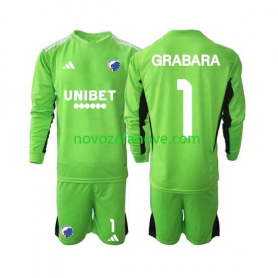 Nogometni Dres FC Kopenhagen GRABARA 1 Golmanski Dječji Četvrti 2023-2024 Dugim Rukavima
