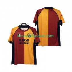 Nogometni Dres Roma 2000-2001 Retro Muški Domaći Kratkih Rukava
