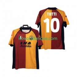 Nogometni Dres Roma Totti 10 2000-2001 Retro Muški Domaći Kratkih Rukava